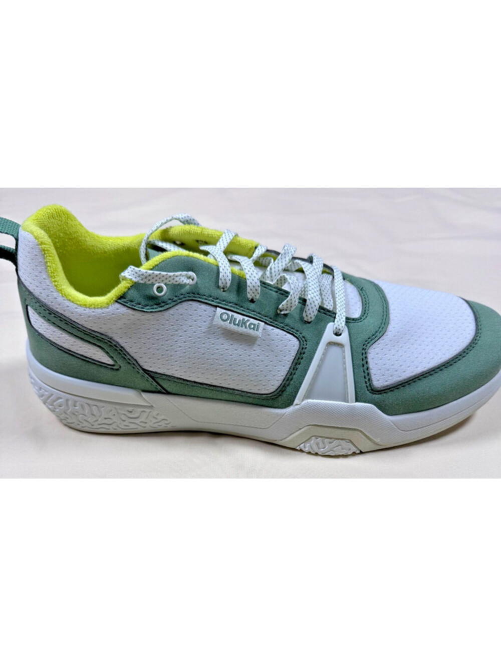 Olukai Men's Anau Court Shoes Size 10.5 Leaf Green - Pickleball Sneakers - NWT
